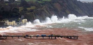 Storm Babet causes chaos on the Dawlish to Teignmouth railway line