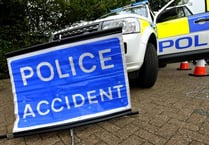 Person cut free in three vehicle crash at Ilsington