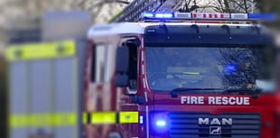 Fire in bathroom at thatched home in Stokeinteignhead