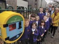Life saving heart start kit installed at school