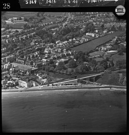 Wartime Dawlish  from the air taken in June 1941 by the RAF   © Historic England