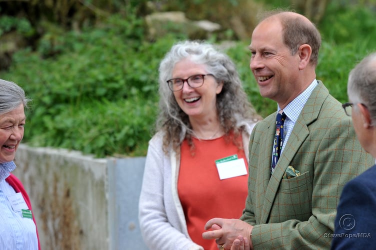 Photo: Steve Pope MDA030522A_SP030
TRH The Earl and Countess of Wessex visit East  Shallowford Farm on Dartmoor to open the Farm Development Project 2022.