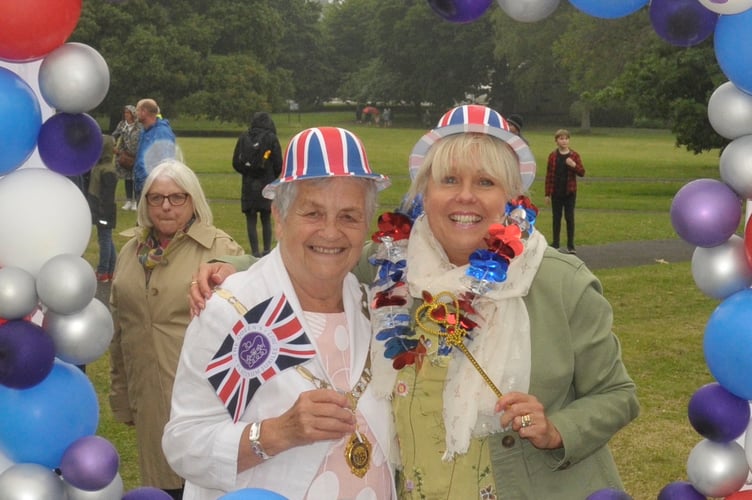Newton Abbot Mayor, Cllr Carol Bunday, with Helen Rowe