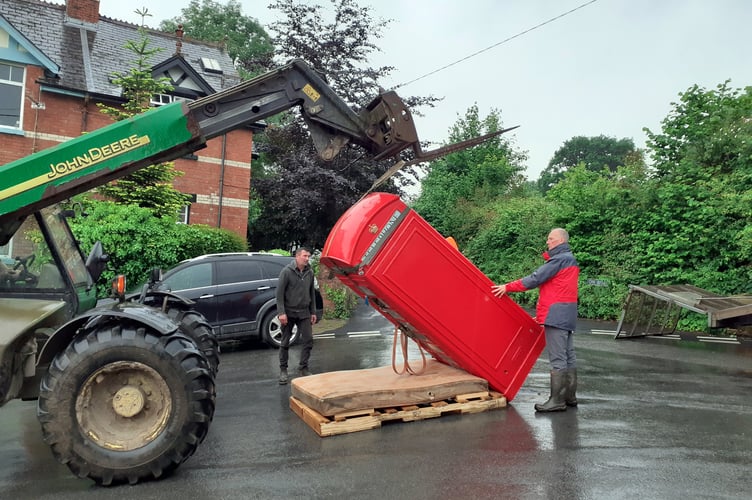 Scoriton & Buckfastleigh Twinning Association Telephone Box
