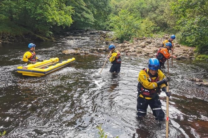 COASTGUARDS from Dawlish’s we’re involved in a river search for a missing person on Dartmoor.