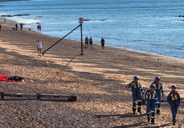 COASTGUARDS have urged fishermen to take all gear home with them after they were called out on a suspected missing person.
Dawlish Coastguards took to Facebook to say: ÔDawlish Coastguard Rescue Team were tasked at 7am on July 9 by Devon & Cornwall Police to concerns for a fisherman after unattended gear was located on the beach from the previous evening. Picture: Dawlish Coastguards