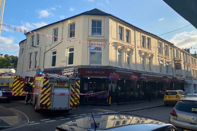 Hopkins Lane has been sealed off following reports of a fire.
Picture: Sharon Avery (August 3, 2022)