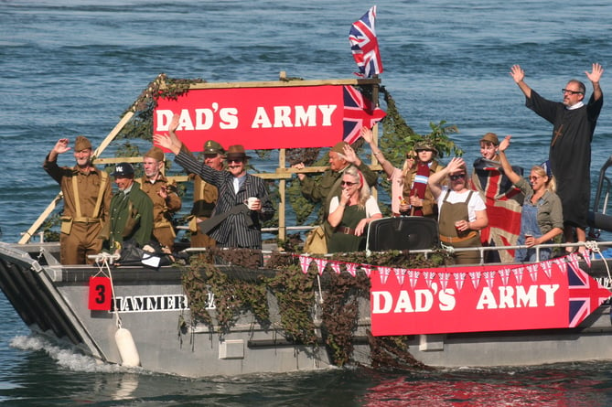 Dad’s Army float - Shaldon Water Carnival 2022