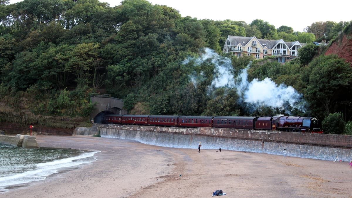 Coronation Class steam train passes through Dawlish dawlishtoday.co.uk
