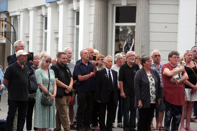 Proclamation of King Charles III at St Leonards Clocktower in Newton Abbot