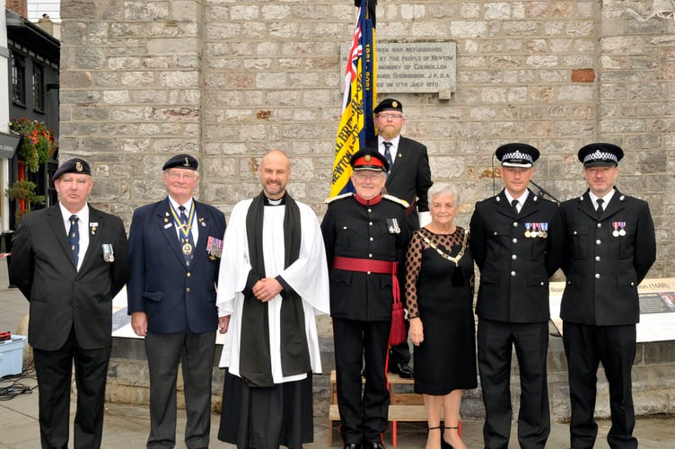 Proclamation of King Charles III at St Leonards Clocktower in Newton Abbot