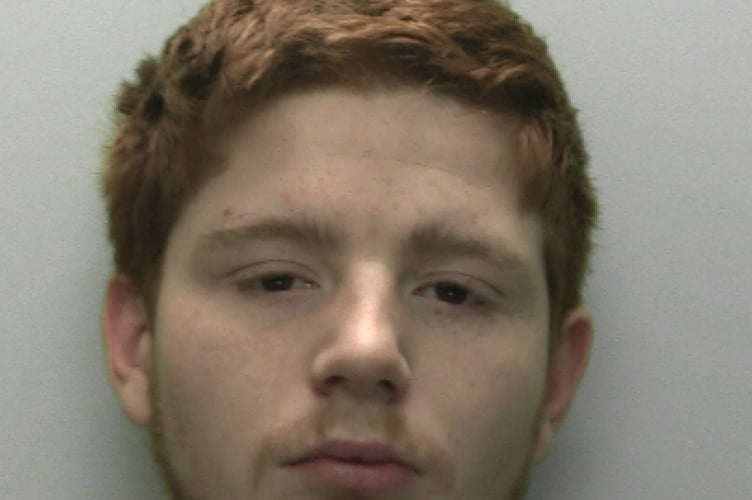 Thug drug debt collector Jack Reilly jailed by the Crown Court.
Picture: police September 2022)