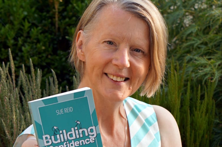 Sue Reid of Ashburton with her debut self-help book: Building Confidence: How to Thrive as a Shy Person