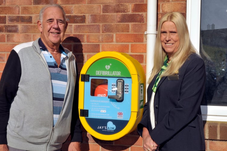 Bernard Saunders, chairman of Bradley Community Association, and Louise Clark, sales adviser at Persimmon Homes