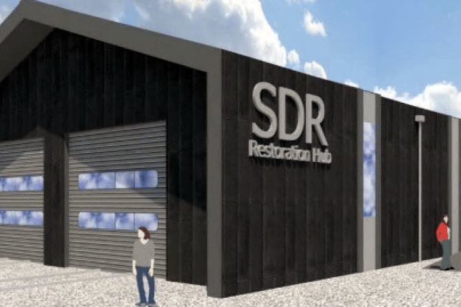 An artist’s impression of the SDR’s proposed Restoration Building.
