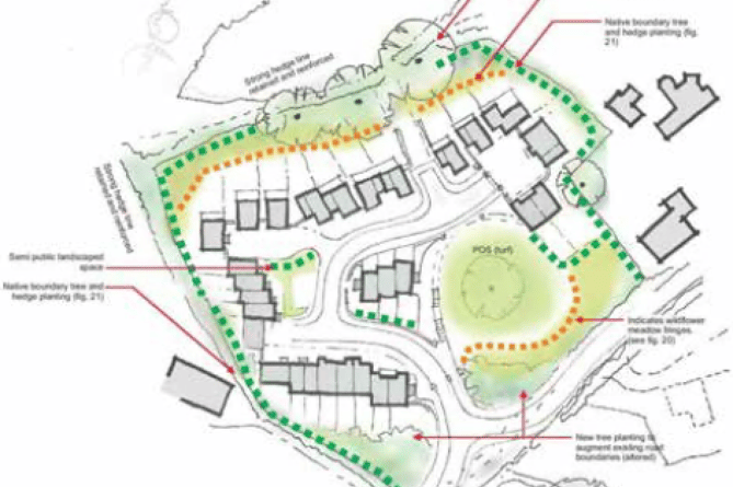  An illustrative layout by Clark Landscape Design.
