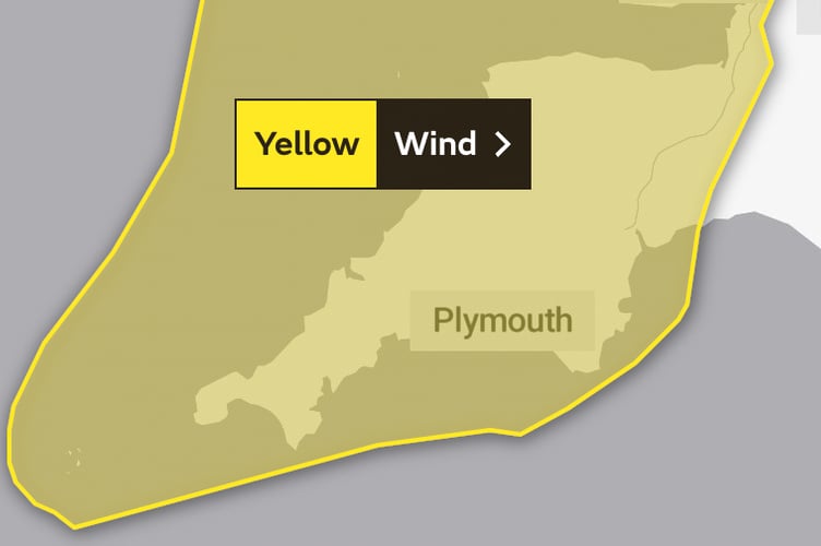Yellow Warning of very strong winds