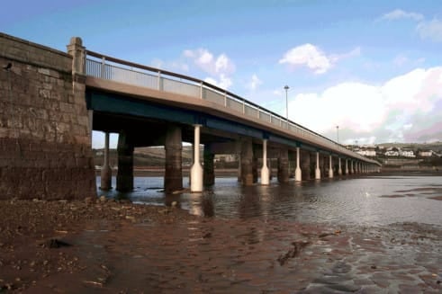 Bridge lane closed as safety measure