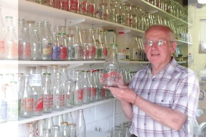 Peter Hayes can’t get enough of your old milk bottles.