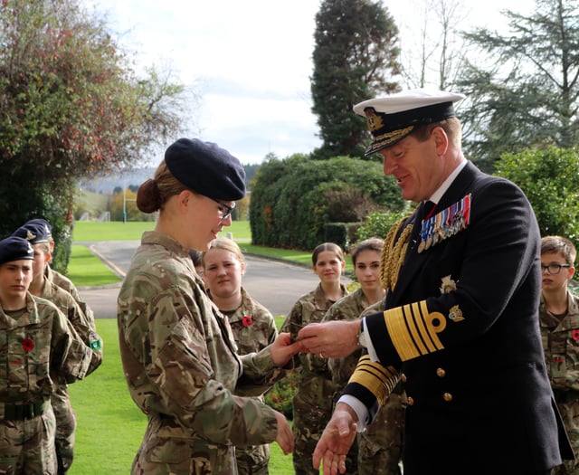 Special visit by Admiral