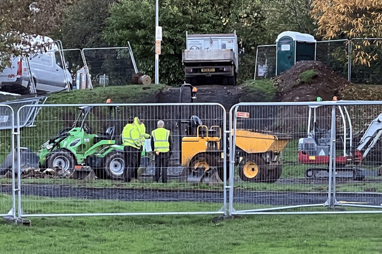 Contractors have moved on to the site in the Manor Gardens