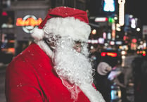 Santa dash around Bovey Tracey