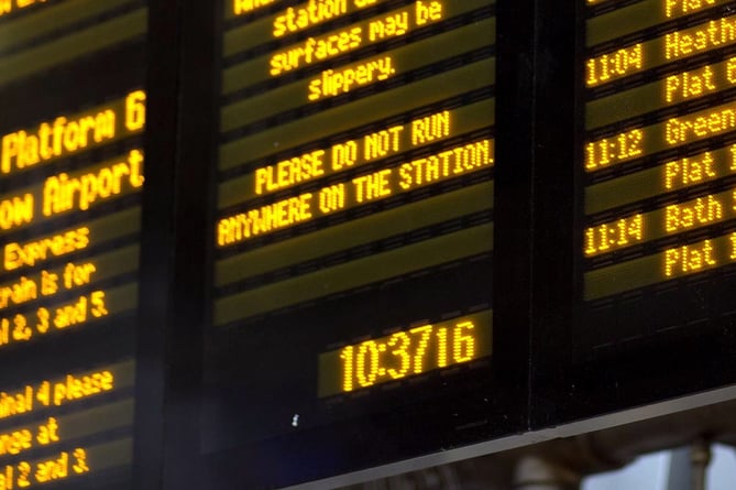Strikes will disrupt rail travel over Christmas. Picture GWR
