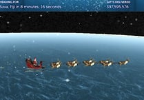 Keep tabs on Santa as he begins his Christmas Eve trip