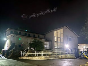 MERRY CHRISTMAS: Santa’s been spotted over Newton Abbot by police!