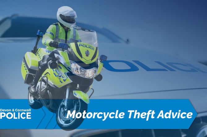 Police motorbike thefts advice.