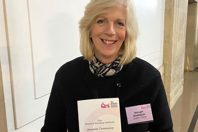 Margot Whittaker, director of nursing and compliance, at Devon’s Southern Healthcare has been awarded the title of Queen’s Nurse (QN) by The Queen’s Nursing Institute (QNI). 
Picture: Southern Healthcare (Wessex Limited)