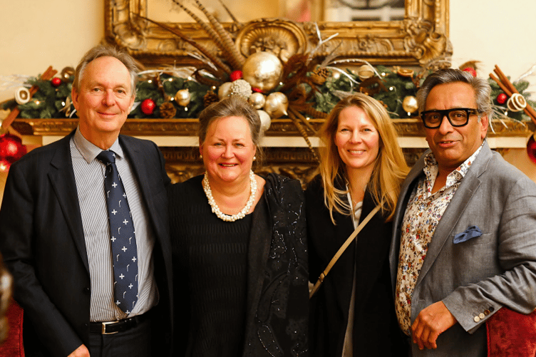 Professor John Timperley, Nicola Chatterjee, Franzi Timperley
and Mr S Chatterjee.