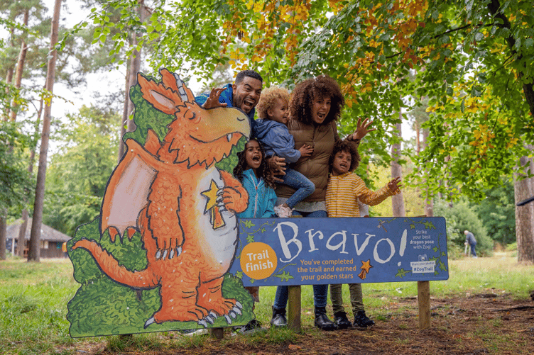 Meet Zog at Haldon Forest Park.