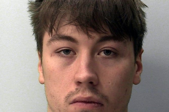VAN driver Logan Crook from Teignmouth has been jailed for ramming three cars out of his way as he tried to outrun police in two different high speed chases.
Picture: Police (Feb 20, 2023)