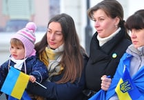  WATCH: Newton Abbot remembers the start of the conflict in Ukraine
