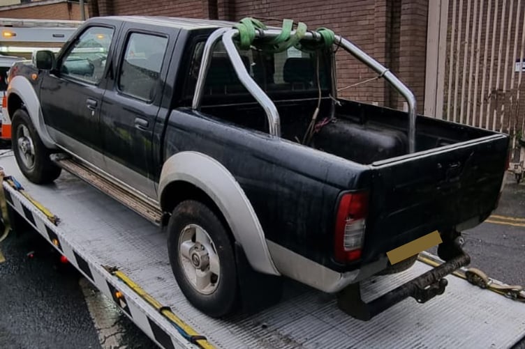 Uninsured vehicle seized by police in Newton Abbot
Picture: Newton Abbot Police