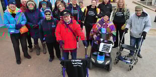 Walking a mile a day is helping  Teignmouth's Alice Cross Centre