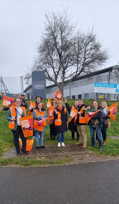 TEACHERS in south Devon are on the second day of their latest strike action.  Members off the National Education Union were involved in an ongoing dispute over pay and school budgets. Teachers staged pickets at Coombeshead College in Newton Abbot today and yesterday as part of the national industrial action.  Yesterday, union members from Coomeshead College, Newton Abbot College and Teignmouth were among Devon teachers who took part in a national march in London on Budget day.  They joined more than 400,000 other teachers, junior doctors, London Tube staff and civil servants going on strike on the same day Chancellor Jeremy Hunt announced his budget.  The march through central London took in Trafalgar Square and past Downing Street with some civil servants chanting outside as Mr Hunt gave his Budget speech to the Commons. Organisers estimated 40,000 people, including teachers from Teignbridge, took part.  The NEU is calling for above inflation pay increases and wants schools to get extra budget to cover the additional pay demands.  The action has affected many Teignbridge schools with partial closures of certain year groups. 