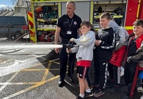Kids’ happy day with Fire Service