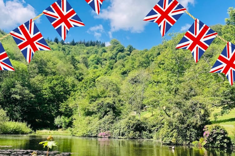 Canonteign Falls  celebrates the King's Coronation.
Picture: DATA (2023)