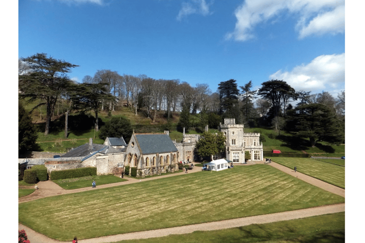 The splendour of Luscombe Castle.