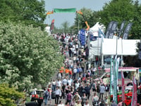 The sun shone and the happy crowds came