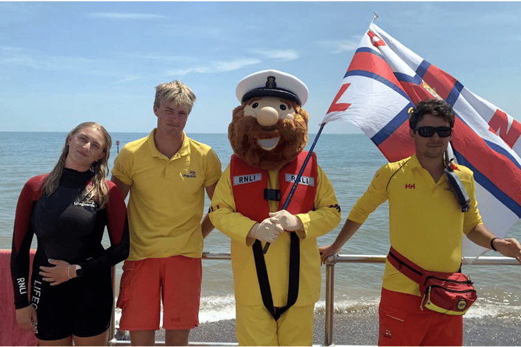 Stormy Stan and Teignmouth RNLI Beach Lifeguards