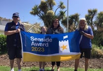 Seaside Flag flying proud over Dawlish 