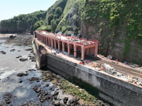 Work on rockfall shelter reaches milestone 