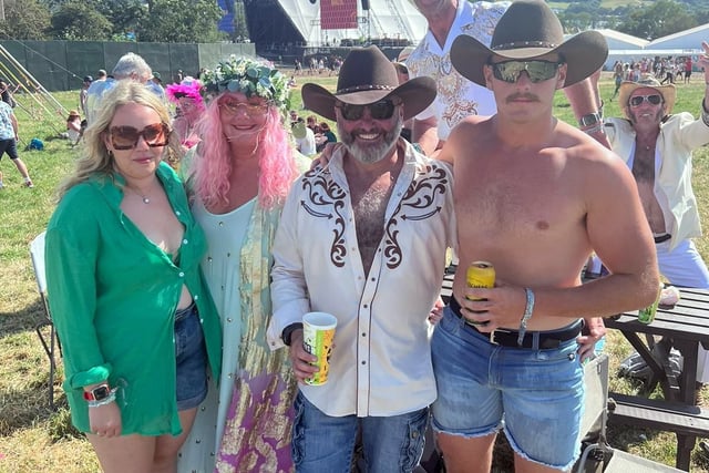 West Devon adventurer renews wedding vows at Glastonbury