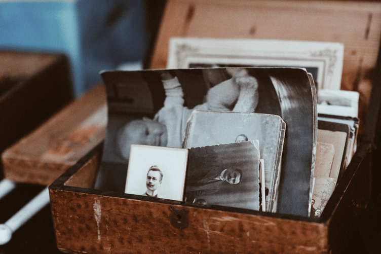 Memory cafe stock image