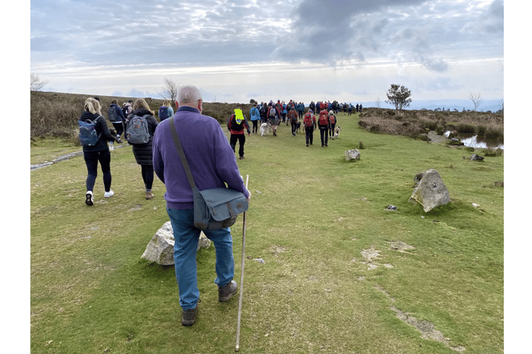 Participants at the start of the 2023 Templer Way Challenge.