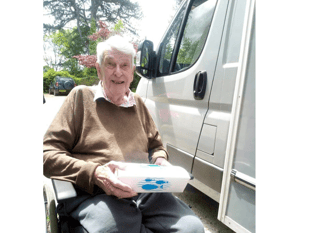 Fish supper treat for residents of Bovey care home