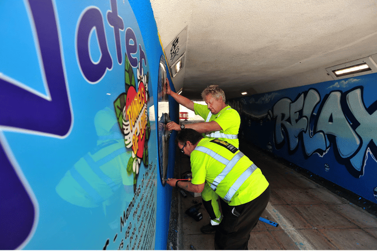 GO WITH THE FLOW: Inside the water tunnel